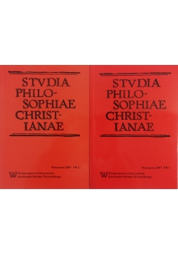 Stvdia philosophiale christianae nr I-II