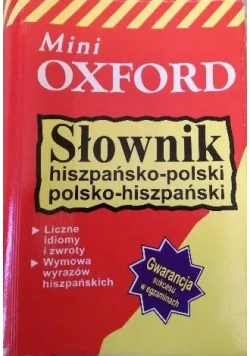Słownik hiszpańsko polski polsko hiszpański Mini Oxford