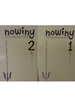 Nowiny psychologiczne nr 1,2