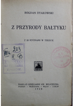 Z przyrody Bałtyku 1928 r