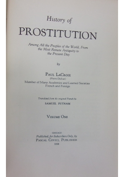 History of Prostitution, 1926 r.