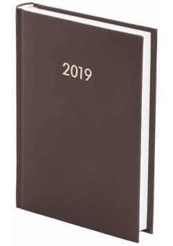 Kalendarz 2019 A5 dzienny Albit brązowy
