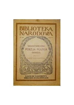 Średniowieczna poezja Polska, 1949r.