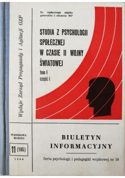 Studia w psychologii społecznej w czasie II wojny światowej