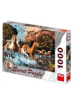 Puzzle 1000 Sekretna kolekcja Konie DINO
