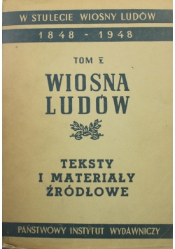 Wiosna ludów tom V