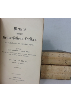 Meyers Grosses Konversations Lexikon. Zestaw 3 książek, ok 1906 r.