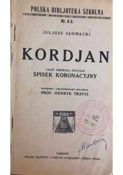Kordjan, 1922 r.