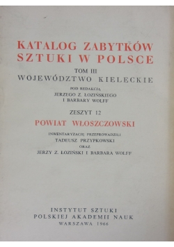 Katalog Zabytków Sztuki w Polsce ,Tom III,Zeszyt 12