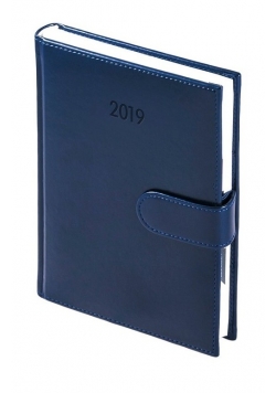 Kalendarz 2019 A5 dzienny magnes Nebraska granatowy