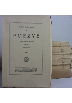 Poezye, zestaw 7 książek z 1915 r.