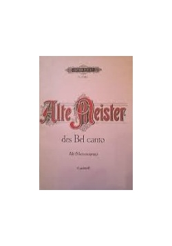 Alte Meister des bel  canto