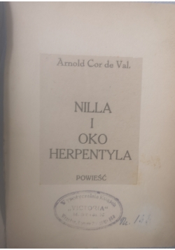 Nilla i oko Herpentyla, ok 1920 r.