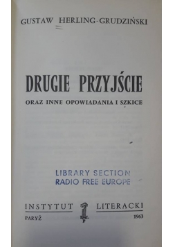 Drugie przyjście oraz inne opowiadania i szkice