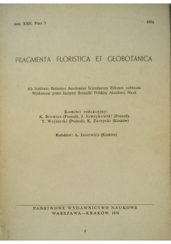 Fragmenta Floristica et geobotanica Ann XXII