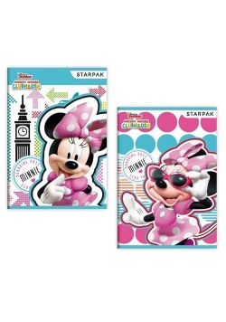 Zeszyt A5 w linie 16 kartek Minnie 20 sztuk
