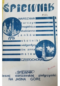 Śpiewnik pierwszej Warszawskiej pielgrzymki