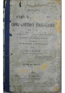 Principes et Exercices Gradues de Composition Francaisse