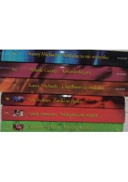 Pieniądze to nie wszystko/Towarzyska gra/Uwielbiam Cię maleńka/Zamki na piasku/Niebezpieczny wdzięk/Miłosna pułapka, zestaw 6 książek