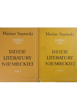Dzieje literatury niemieckiej, Tom 1 i 2