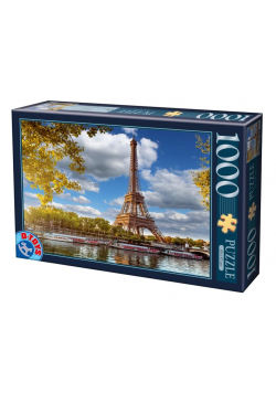 Puzzle 1000 Francja, Paryż- Widok n Wieżę Eiffla