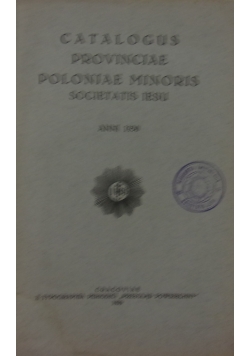 Catalogus Provinciae Poloniae Minoris ,1929 r.