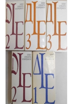 Dzieje Literatur Europejskich, Zestaw 5 książek