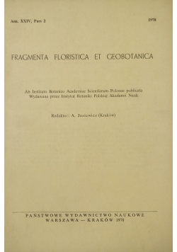 Fragmenta Floristica et Geobotanica Ann XXIV