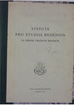 Statuta pro studiis regendis