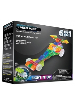 Klocki laser pegs 6 w 1 Dragster