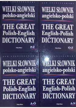 Wielki słownik polsko - angielski, 4 tomy