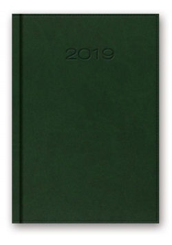 Kalendarz 2019 B6 książkowy zielony