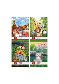 Zeszyt A5/32K kratka Happy Pets (10szt)