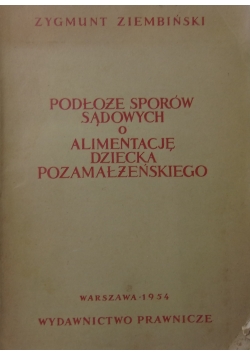 Podłoże sporów sądowych  o alimentację