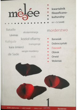Melee kwartalnik filozoficzno kulturalny  nr 1