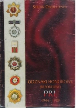 Odznaki honorowe (resortowe) PRL 1944-1988