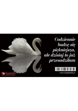 Magnes na lodówkę Codziennie budzę się piękniejsza