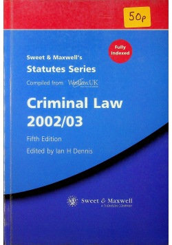 Criminal Law 2002/03