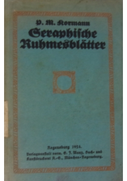 Seraphische Ruhmesblatter, 1924r.