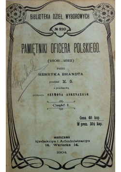 Pamiętnik oficera polskiego 1904 r.