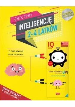 IQ Inteligencja logiczna i rozwój mózgu dla 2-4 latków z poradami psychologa. Książki z naklejkami.