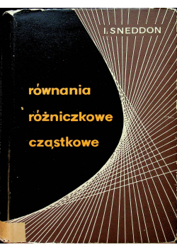Równania różniczkowe cząstkowe