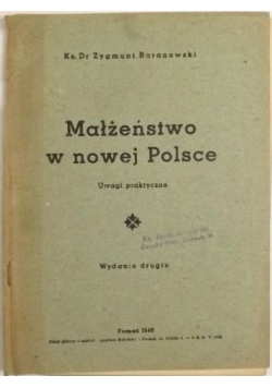 Małżeństwo w nowej Polsce, 1946 r.