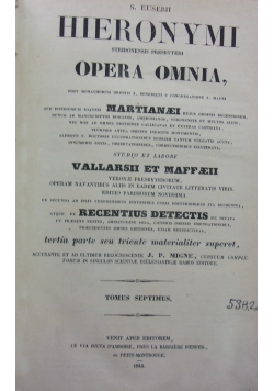 Hieronymi stridonensis presbyteri opera omnia, 1845 r.