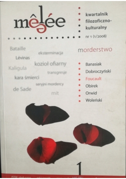Melee kwartalnik filozoficzno kulturalny nr 1