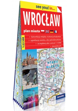 Wrocław papierowy plan miasta 1:22 500
