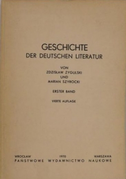 Geschichte der deutschen literatur