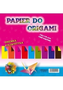 Papier do origami 14x14cm zmienne kolory