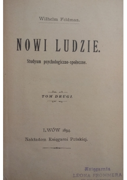Nowi ludzie, 1894 r.