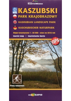 Kaszubski Park Krajobrazowy mapa turystyczna 1:50 000